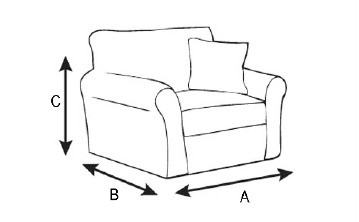 Fotel BILLY A 79 x B 85 x C 85 cm