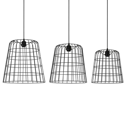 Lampa wisząca Cora zestaw 3 sztuki metal Ø40, Ø35, Ø30 cm 3023912 Light & Living