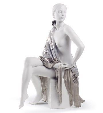 Firura porcelanowa Nude Whit Shawl Re-Deco Lladro 