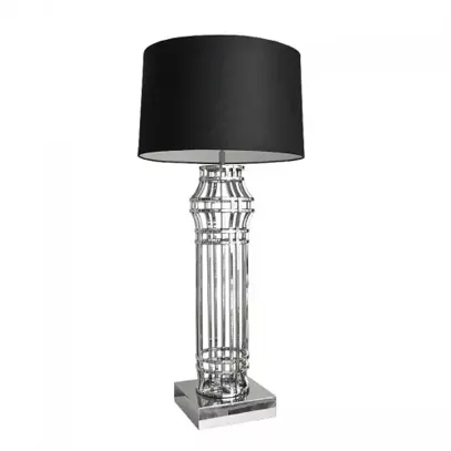 Lampa stołowa z abażurem 30x30x102 cm