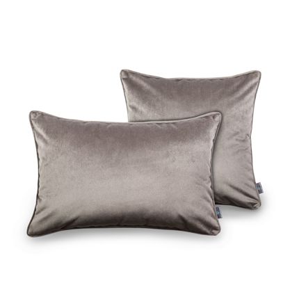 Poduszka dekoracyjna z wkładem Grey Velvet  40 x 60 cm  We Love Beds